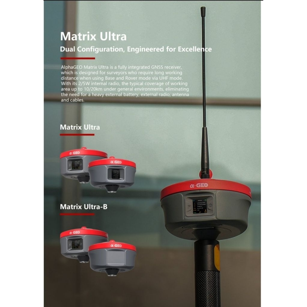 GPS rtk alpha GEO MatrixBase Ultra BRover II LiteController