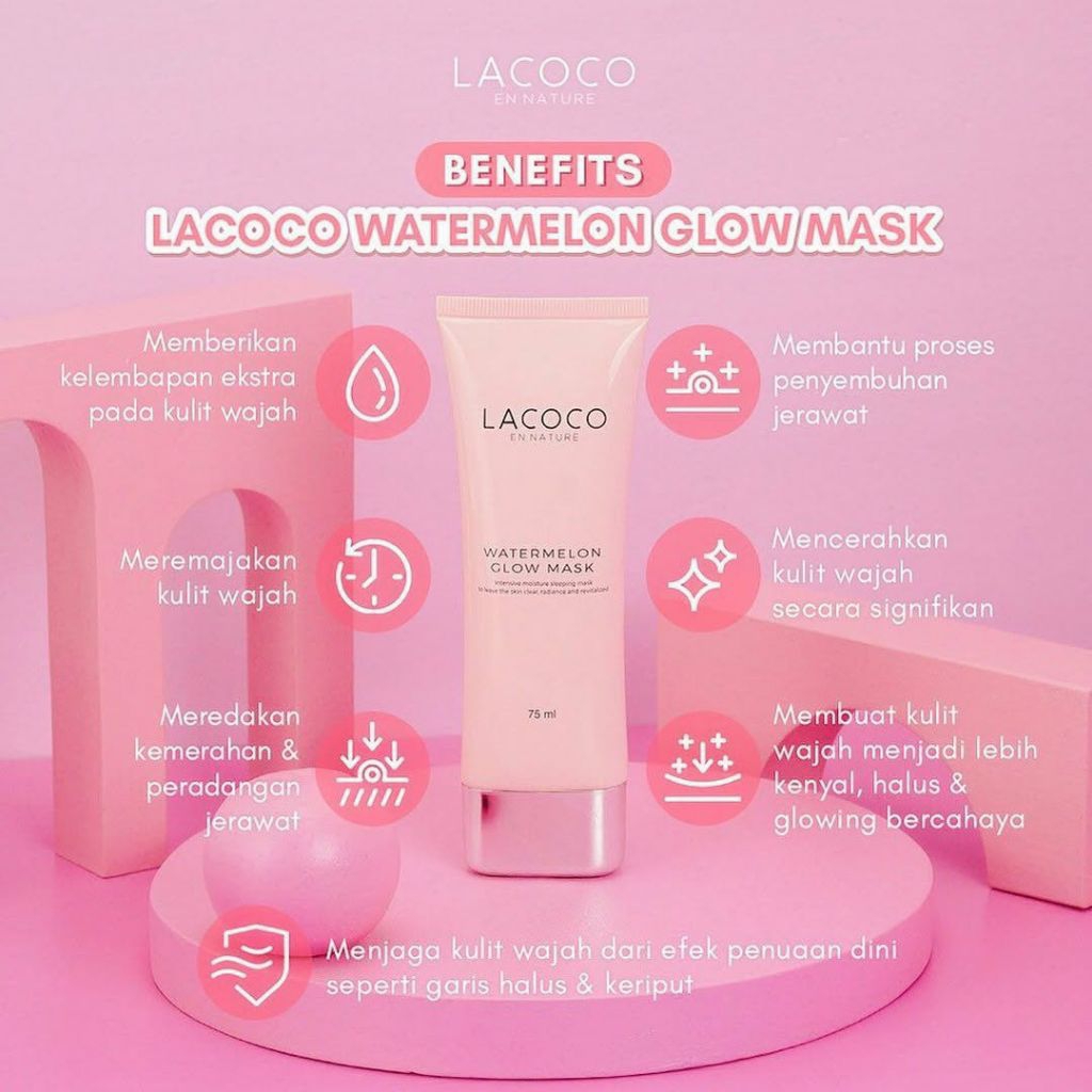 LACOCO WATERMELON GLOW SLEEPING MASK