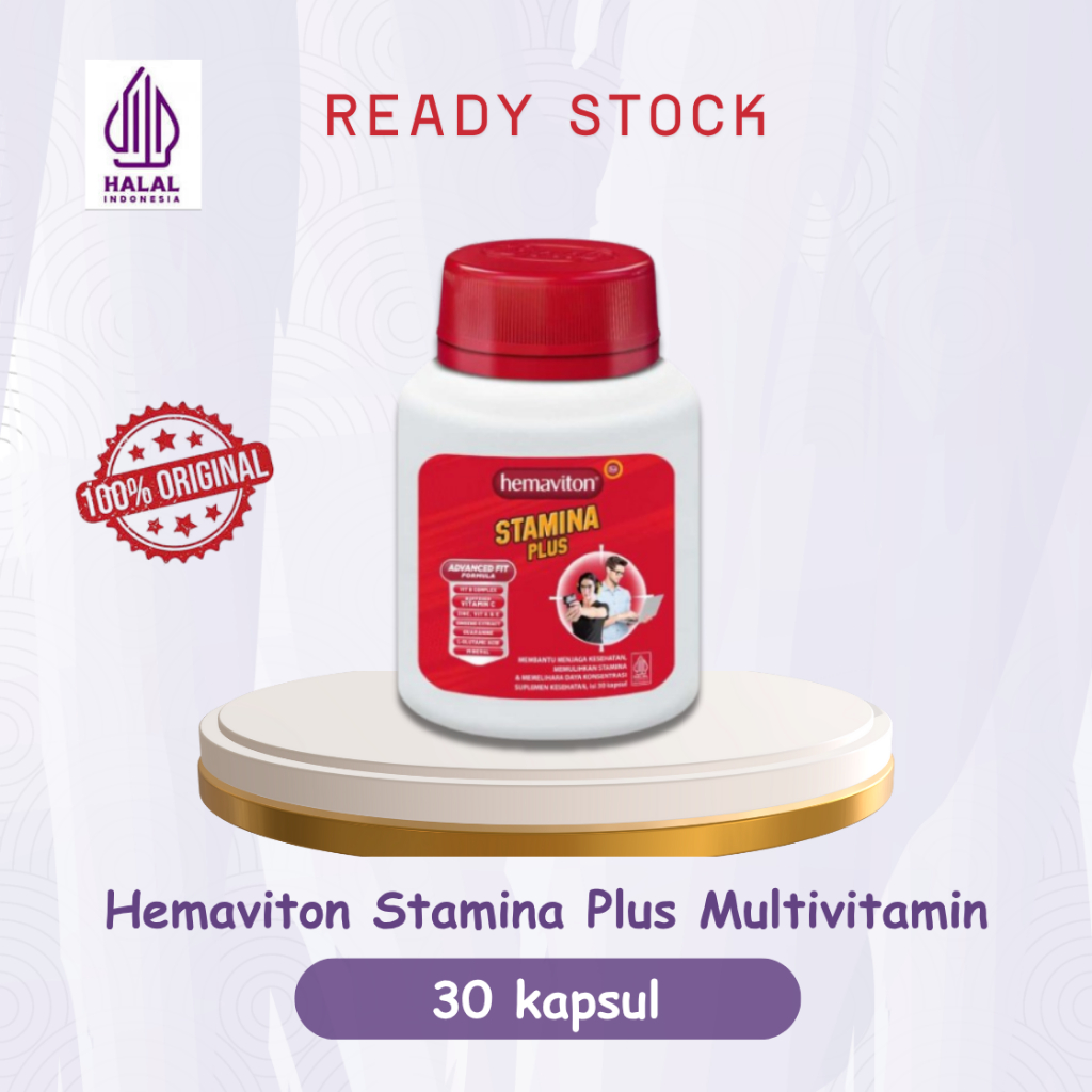 Hemaviton Stamina Plus Multivitamin Botol [30 kapsul]