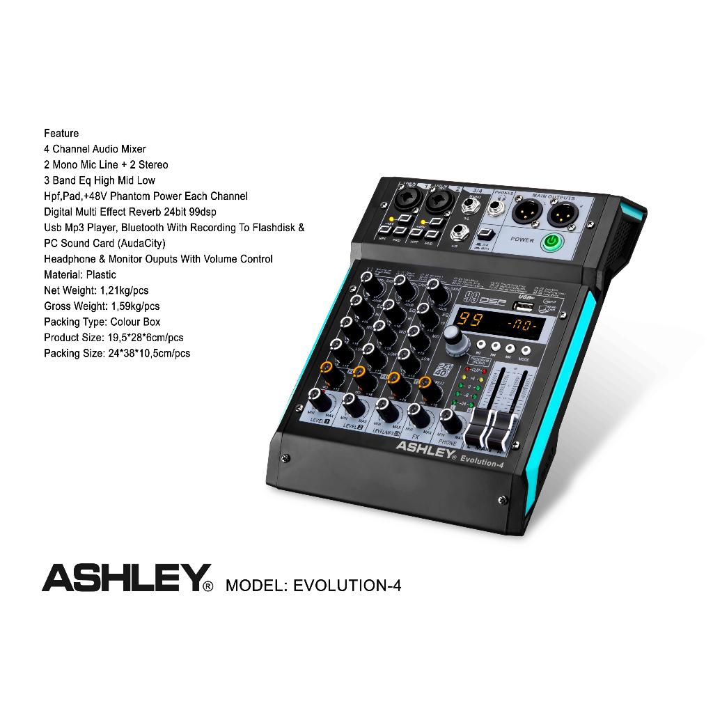 Mixer Ashley evolution 4  mikser ashley evolution 4 4channel bluetooth