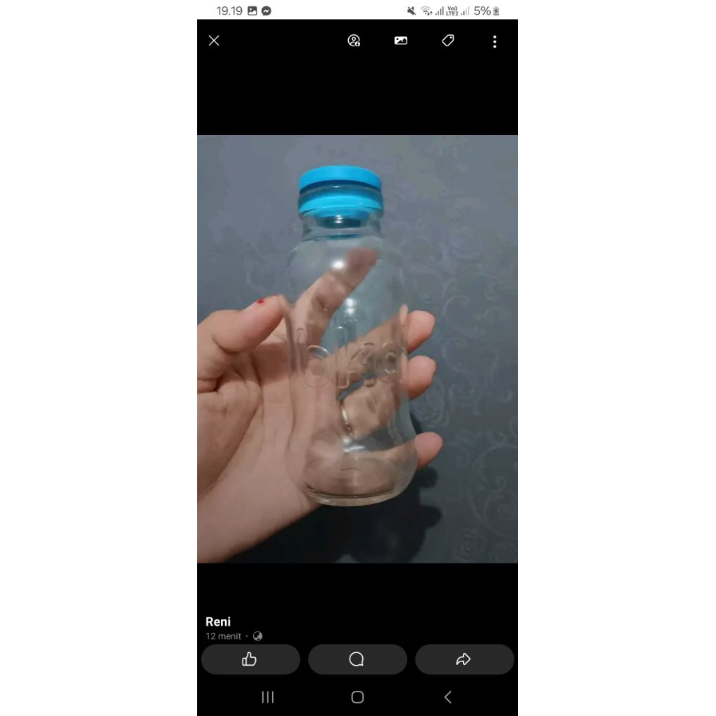 Botol asi kaca 4 pcs Bka