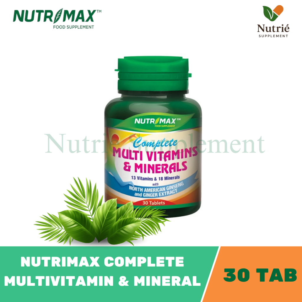 NUTRIMAX COMPLETE MULTIVITAMIN & MINERALS 30 TABLET
