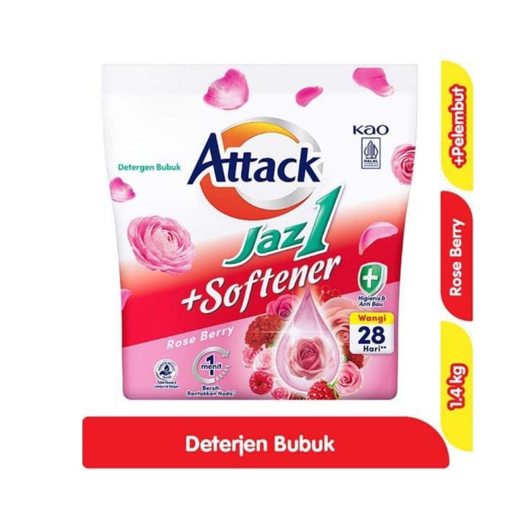 Attack Jazz 1 Detergent Bubuk 1.4 Kg