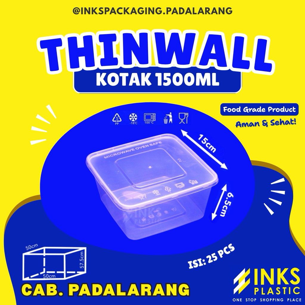THINWALL KOTAK 1500 ML