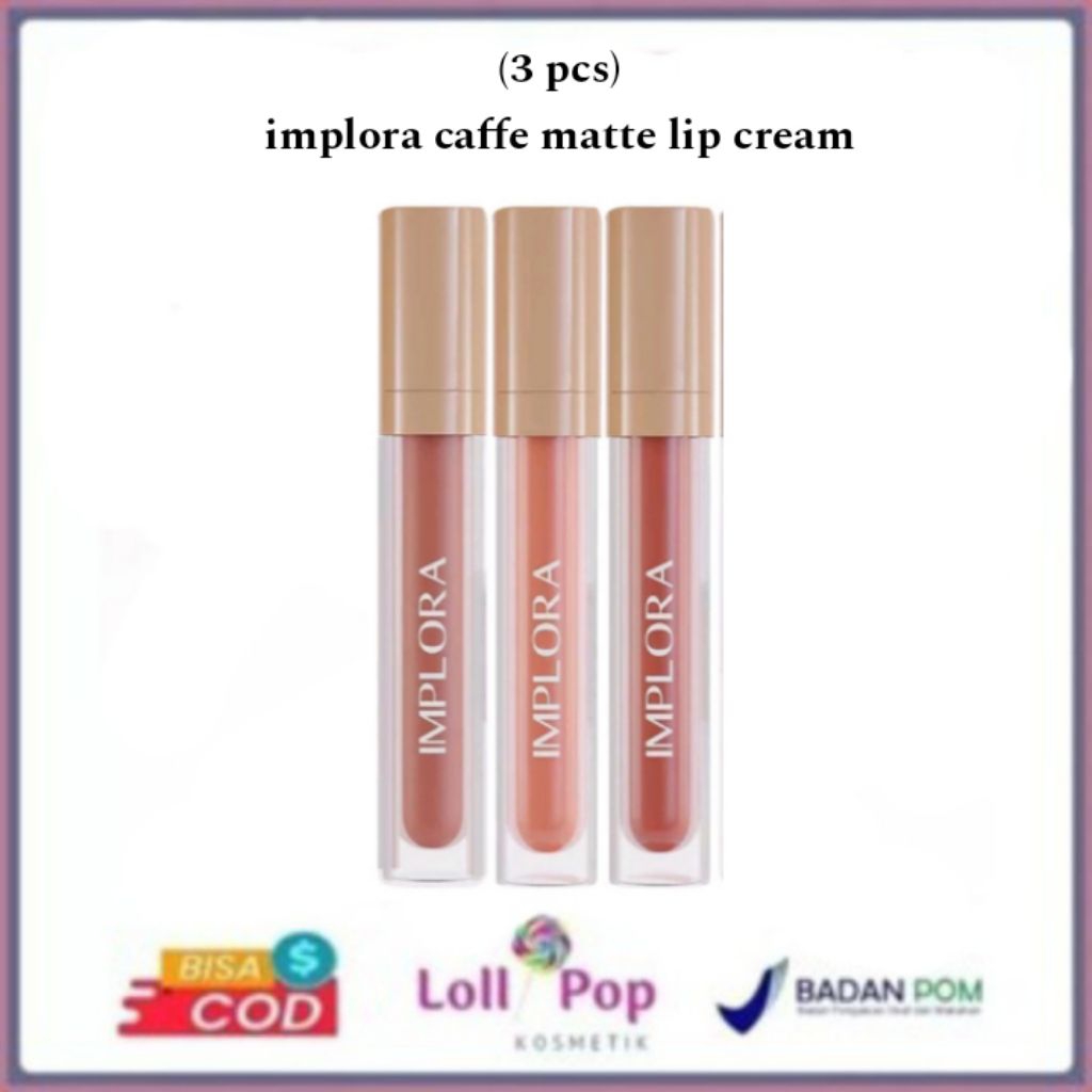 [3 pcs] Implora Caffe Matte Lip Cream