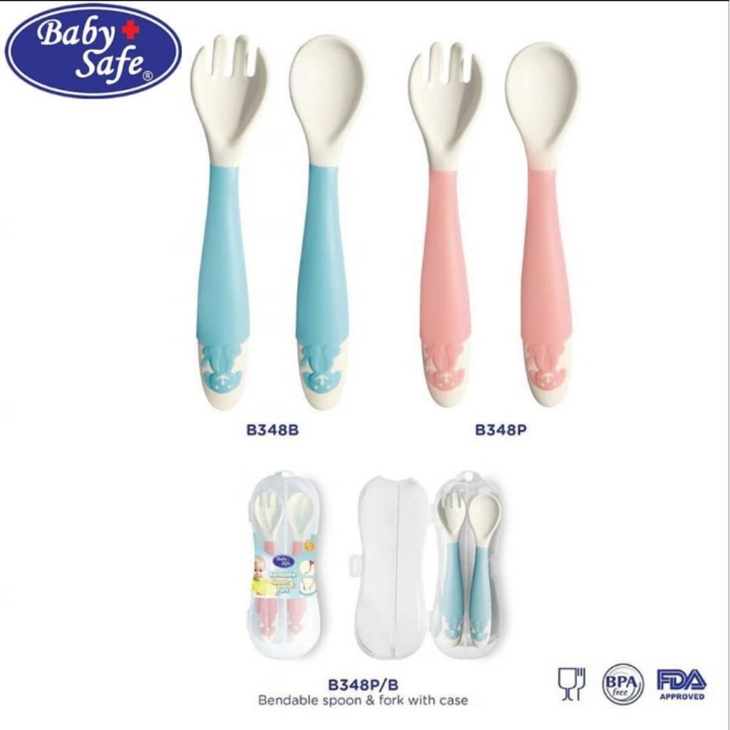 Baby Safe Bendable Spoon & Fork 6+Month