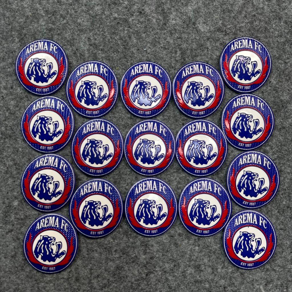 Logo Patch 3D Timbul Arema FC