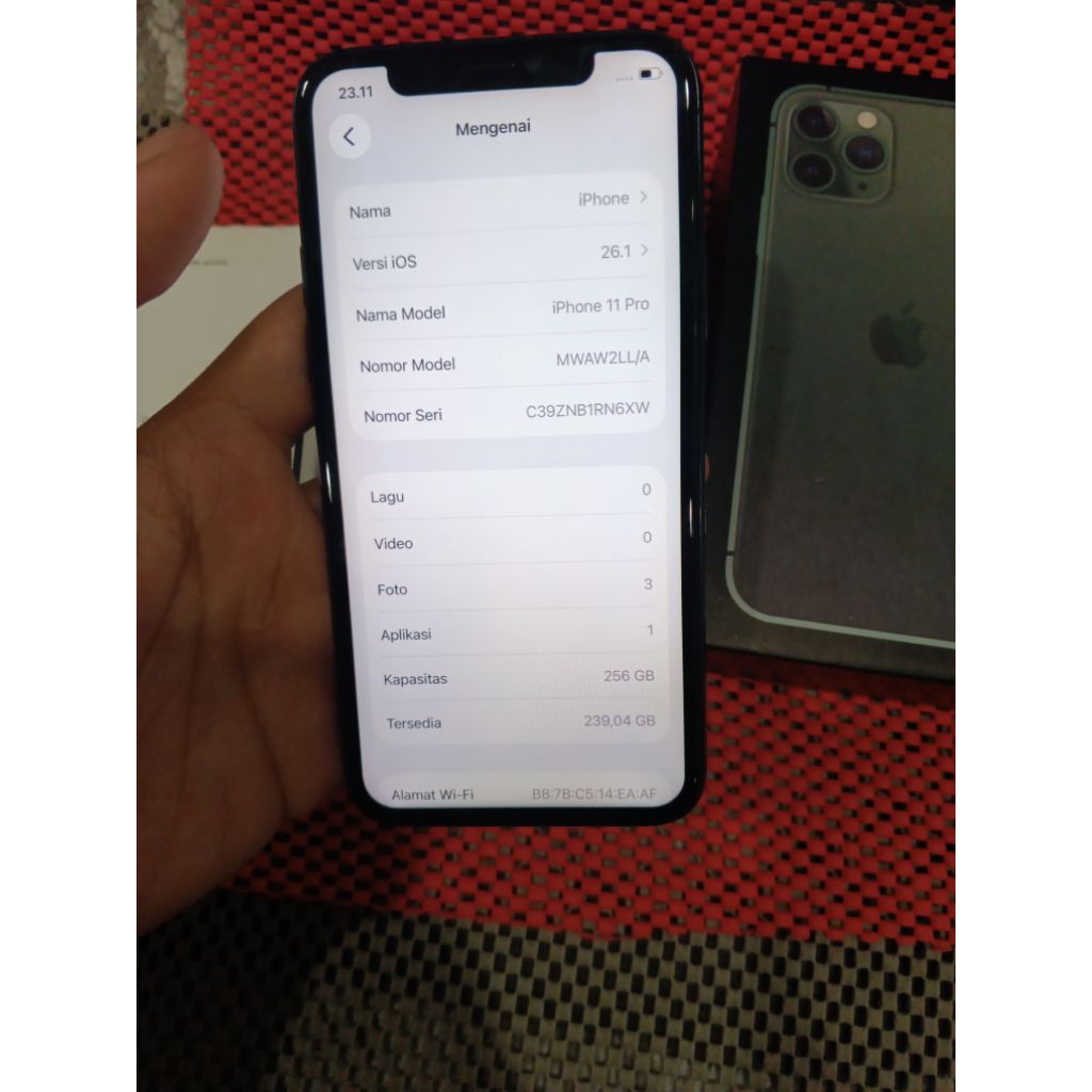 iphone 11pro 256gb BeaCukai