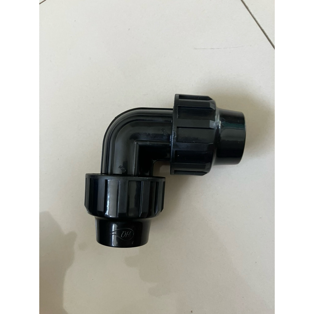 elbow compression hdpe 34 inch fitting pipa air