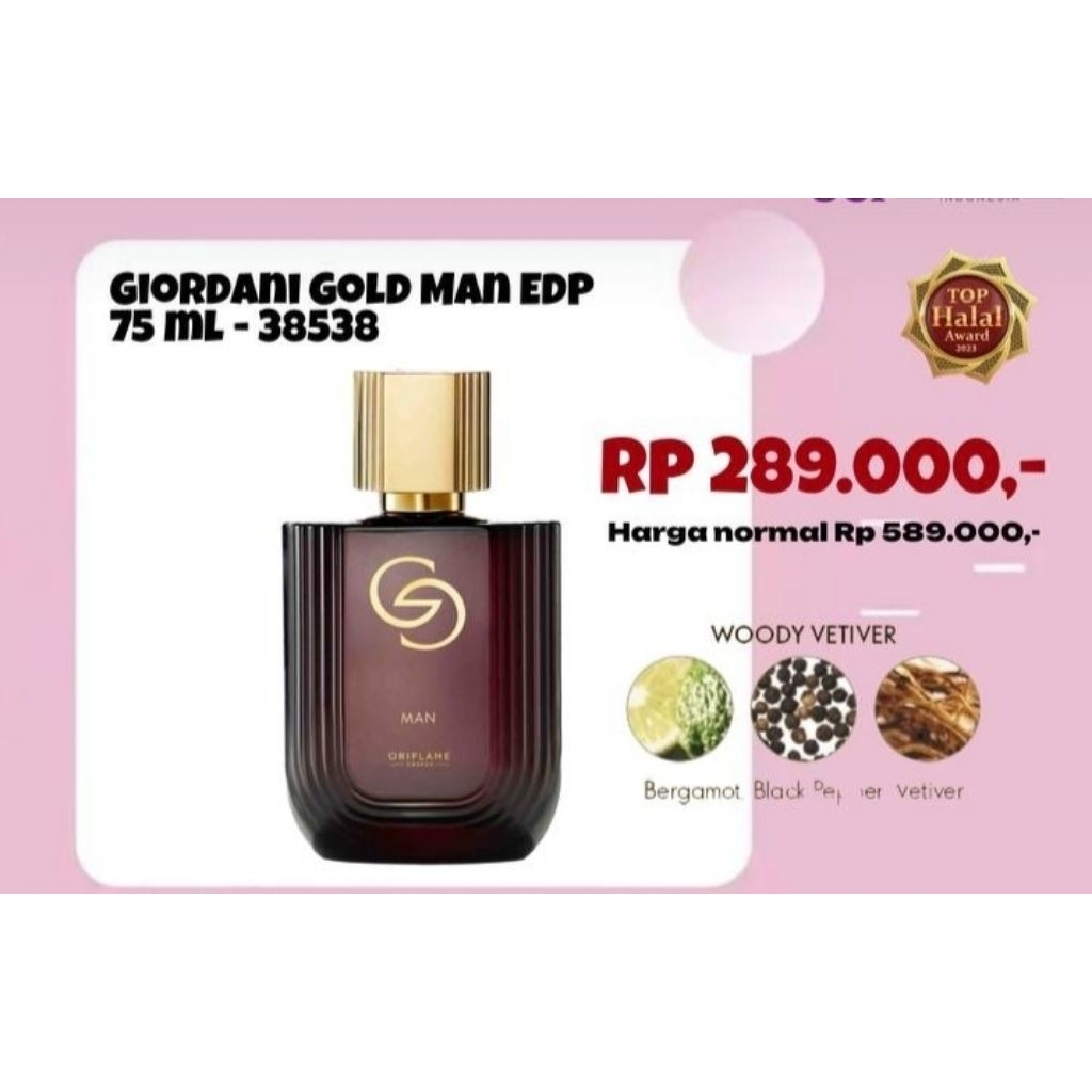 Parfum pria Gold man
