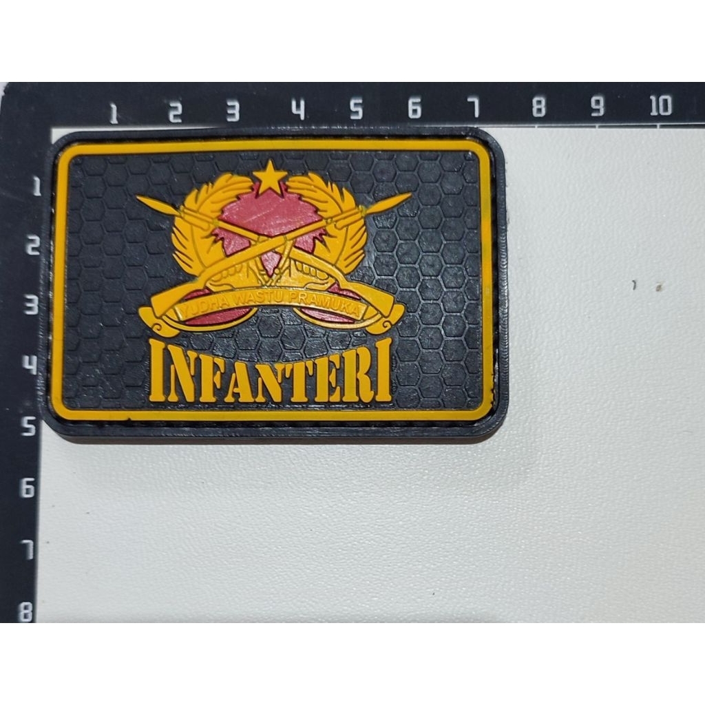 Patch Rubber Velcro / Tempelan Karet Infanteri