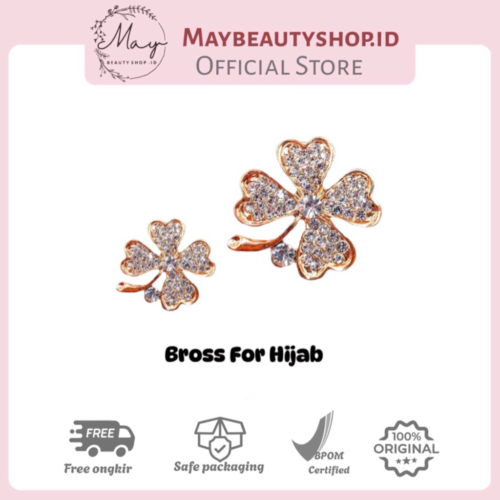 Bross Hijab Premium Clover Style (Include Box)