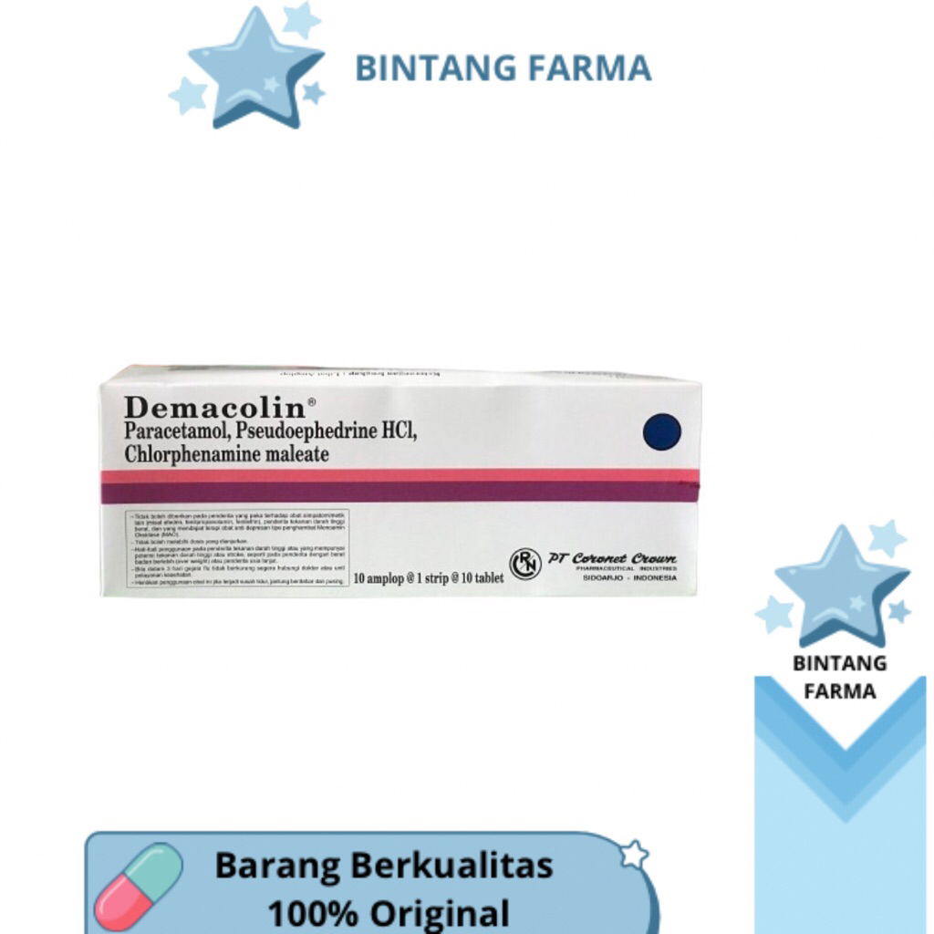 Demacolin tablet perbox