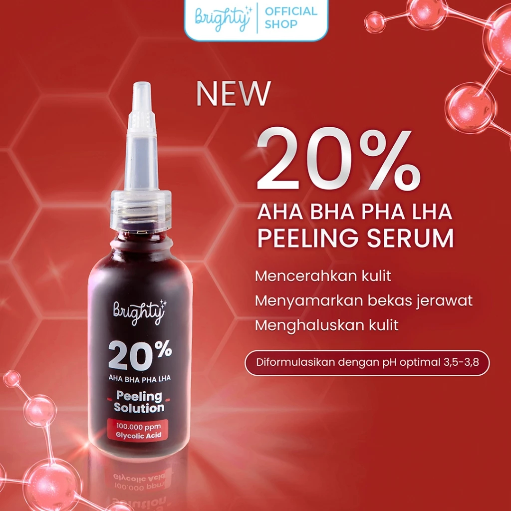 Brighty 20% AHA BHA PHA LHA Peeling Solution 30mL