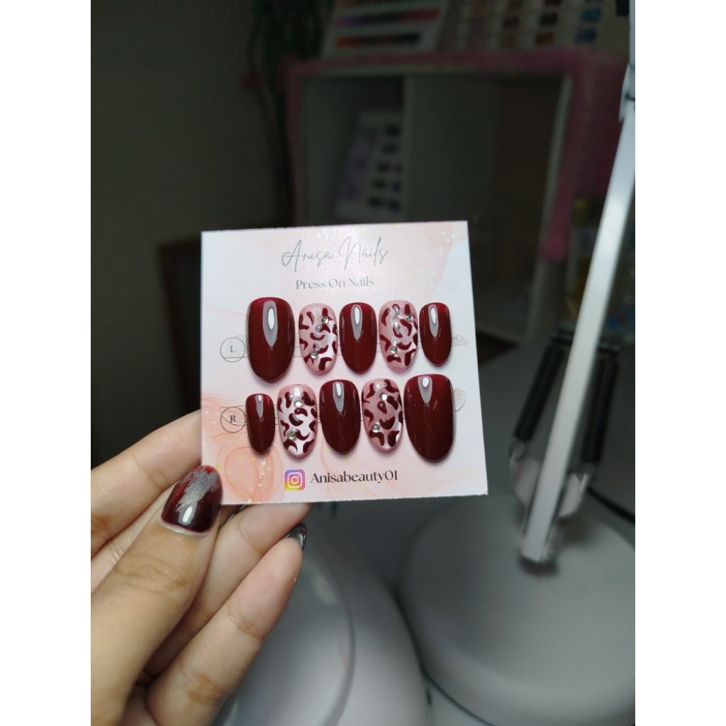pres on nails 4 motif bebas request