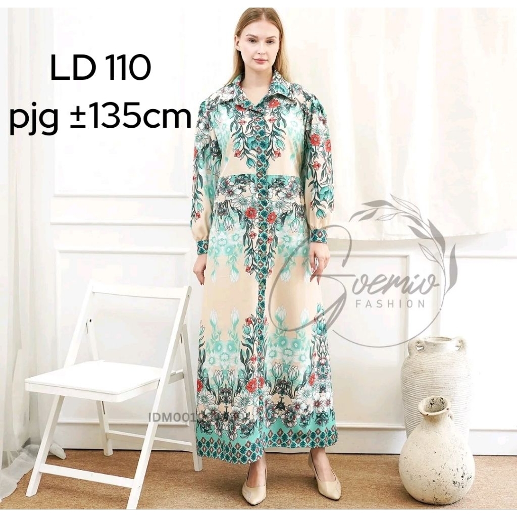 gamis matt silk printing