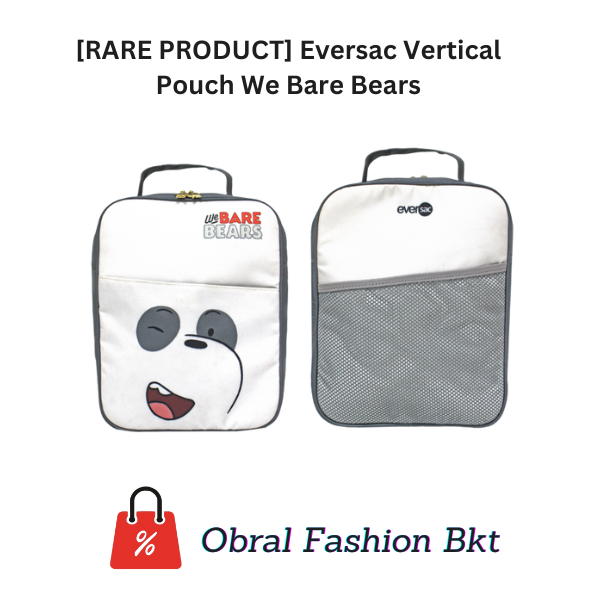 [RARE PRODUCT] Eversac Vertical Pouch We Bare Bears