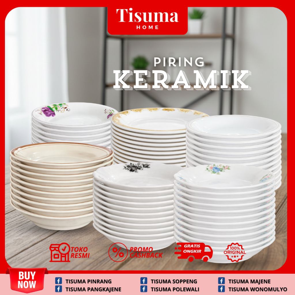 PIRING MAKAN/PIRING KERAMIK