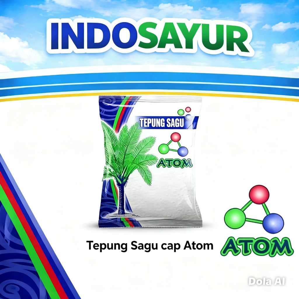 Tepung Sagu cap ATOM 400gr