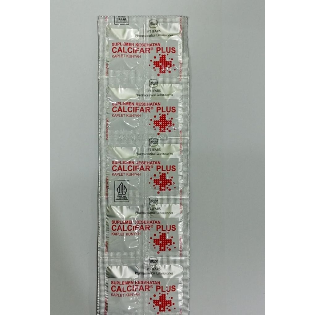 Calcifar Plus Tablet ( Suplemen Kalsium Dan Vit D3 )