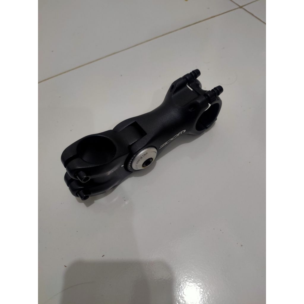stem zoom adjustable oversize alloy hitam