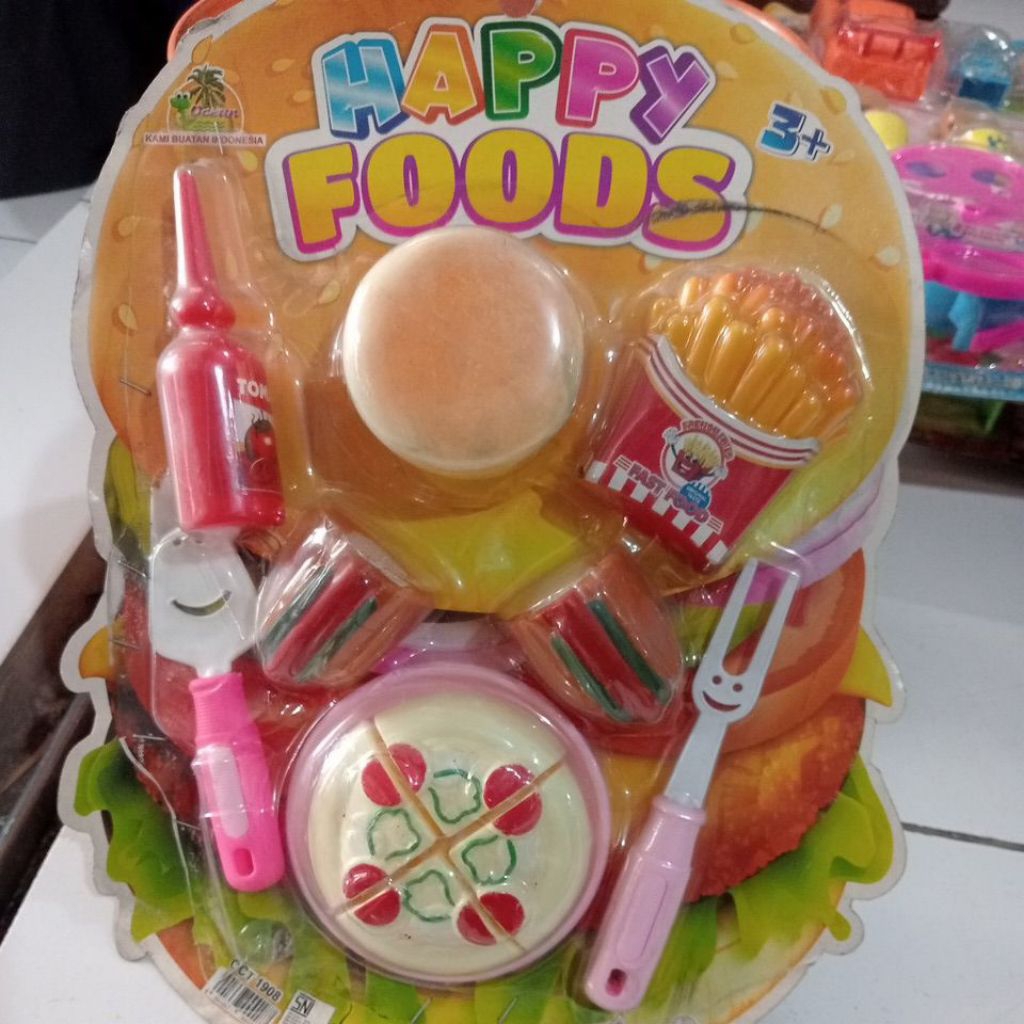 mainan happy foods