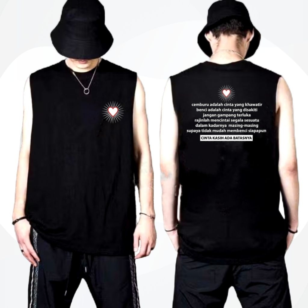 (Kode A) Singlet Kata-Kata Mutiara Cinta PSHT