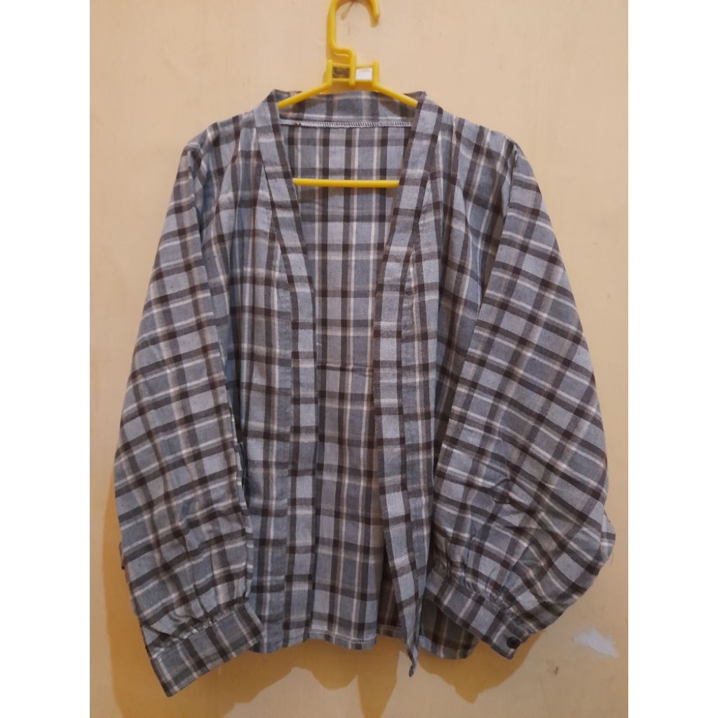 OUTER KOTAK-KOTAK - PRELOVED | ZUNI_STORE