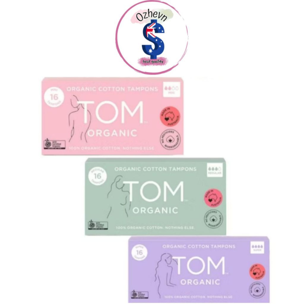 TOM Organic Tampons Mini / Regular / Super | 16 Pack