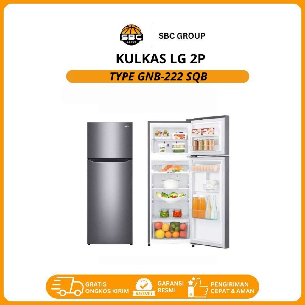 KULKAS LG 2P TYPE 222 SQIB