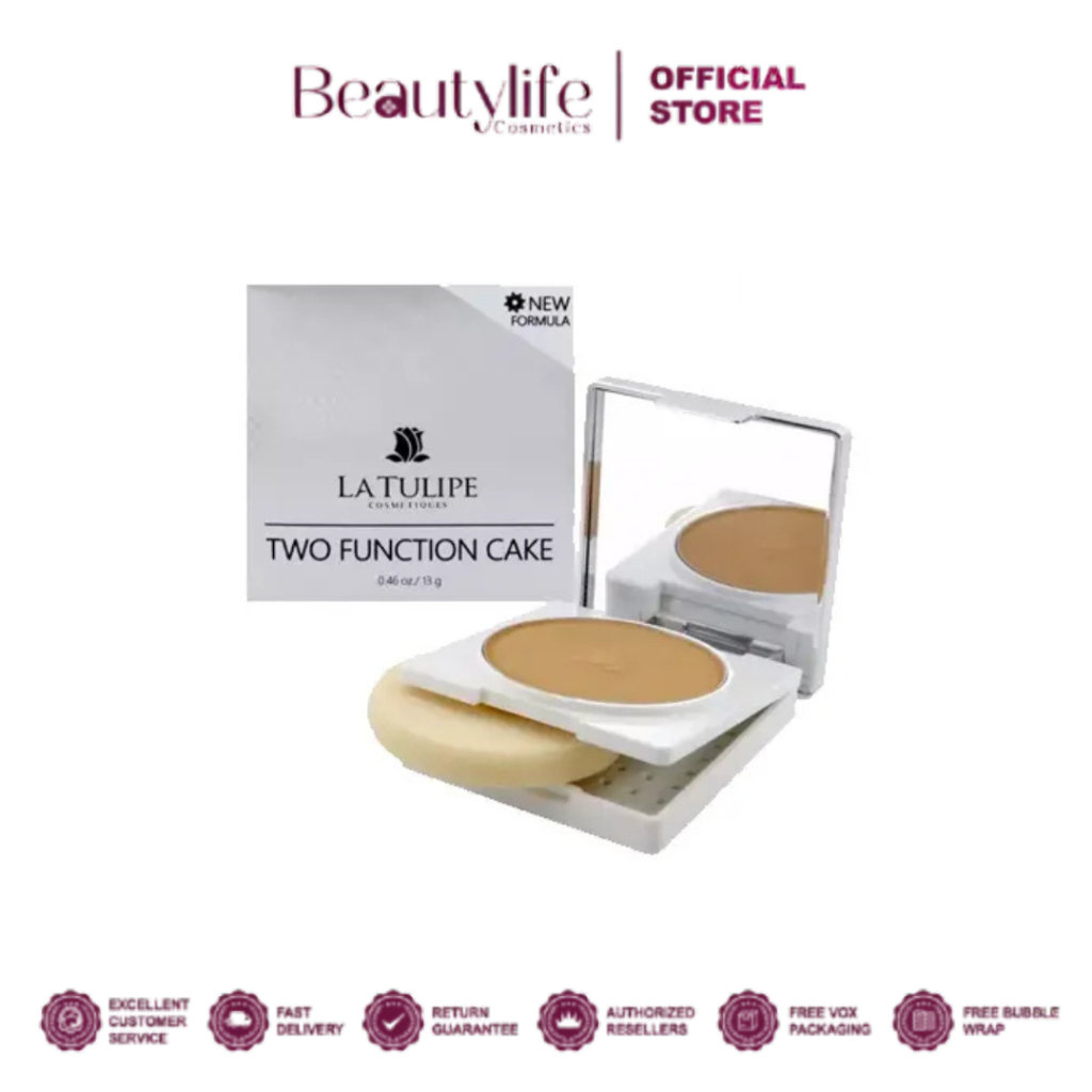 La Tulipe Two Function Cake Compact Powder 13gr