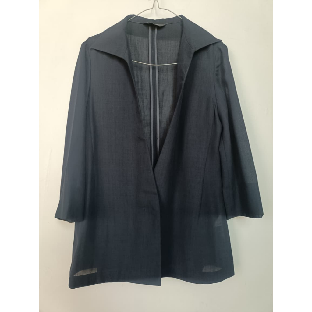 (PRELOVED) BLAZER SEMI OUTER NAVY BY WDYS