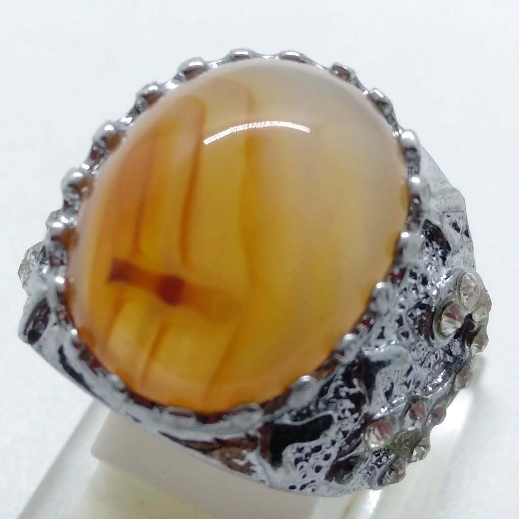 Cincin Batu Akik Salamander Api Kode 1744