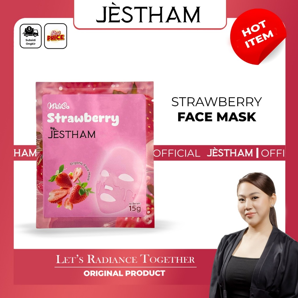Jestham Strawberry Face Mask