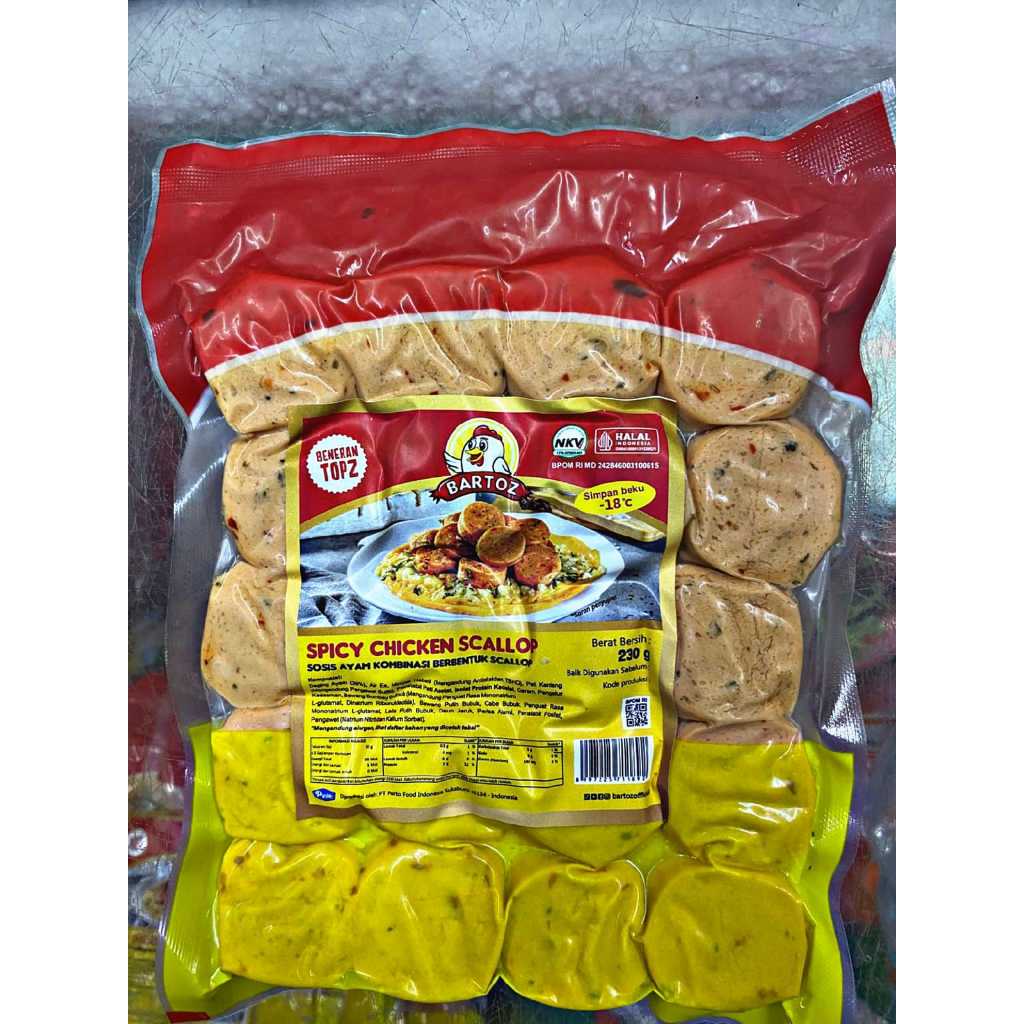 Bartoz Chicken Scallop Spicy 230 gram
