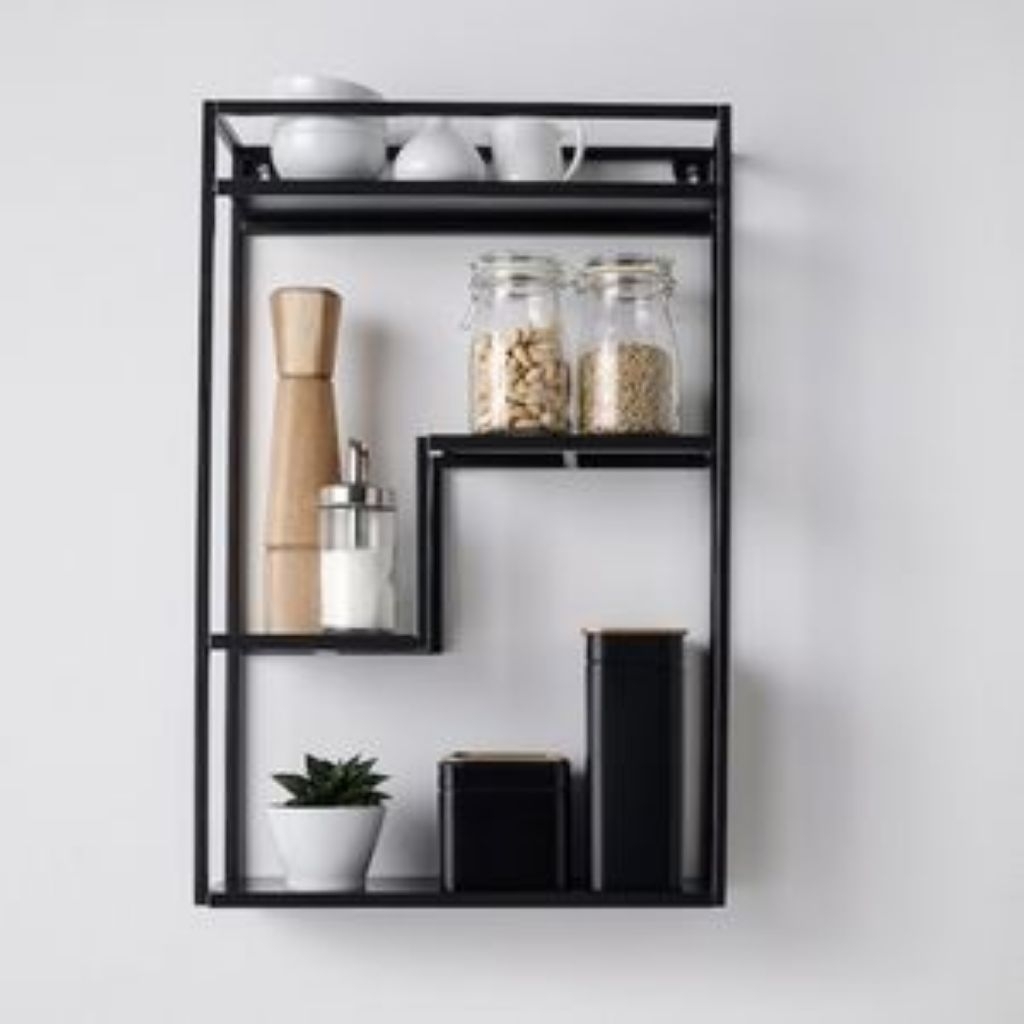 wall display shefl 60cm × 40cm Black