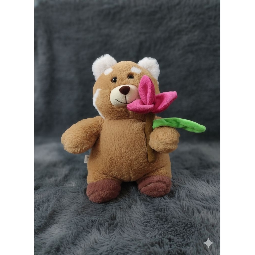 boneka rakun flower