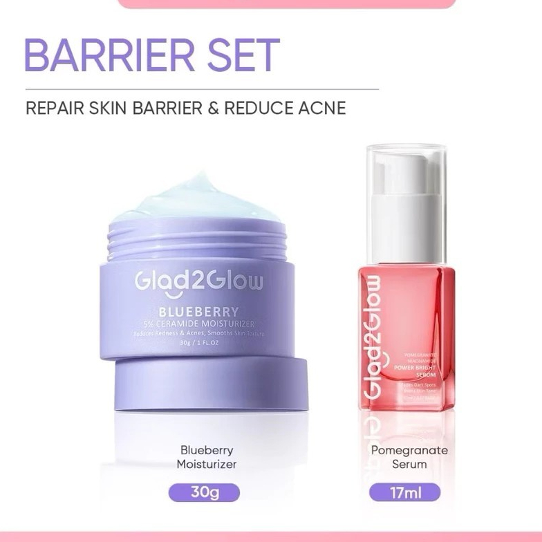 Glad2Glow Bright Serum & Ceramide Moisturizer Combo