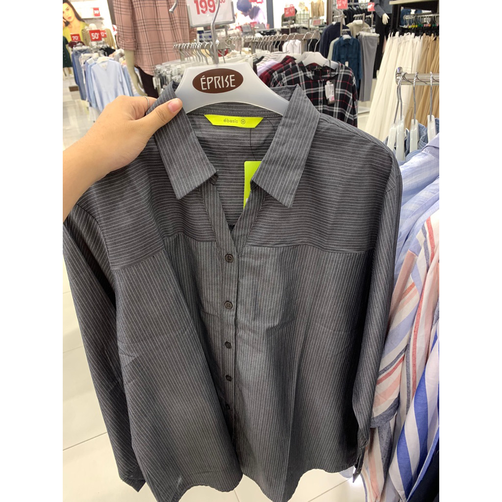 Kemeja eprise basic dark gray