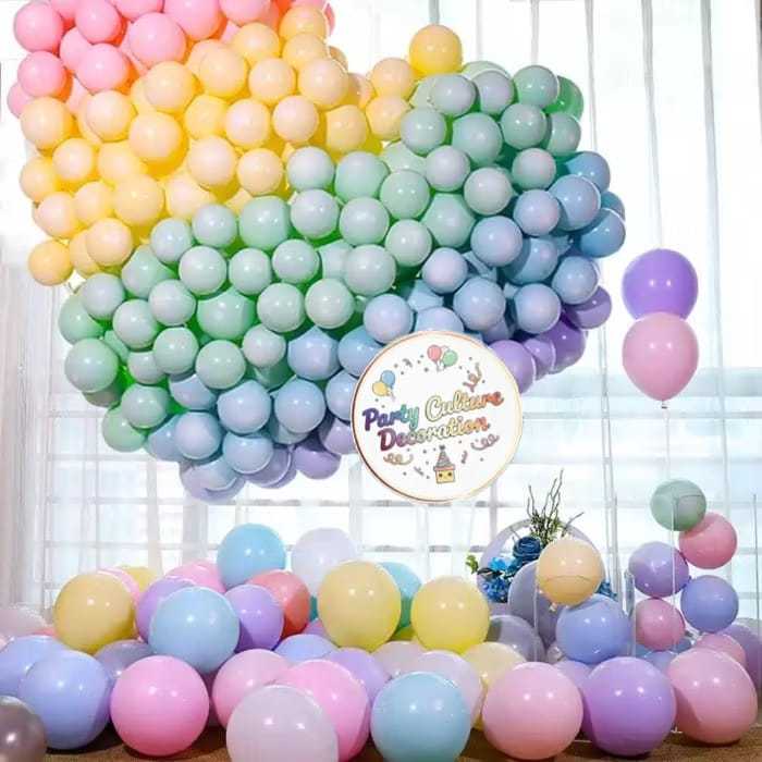 Balon Macaron Uk.12inch Perpack Isi 100 ( PCD )