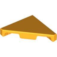 Lego Bright Light Orange Part 35787 Tile, Modified 2 x 2 Triangular