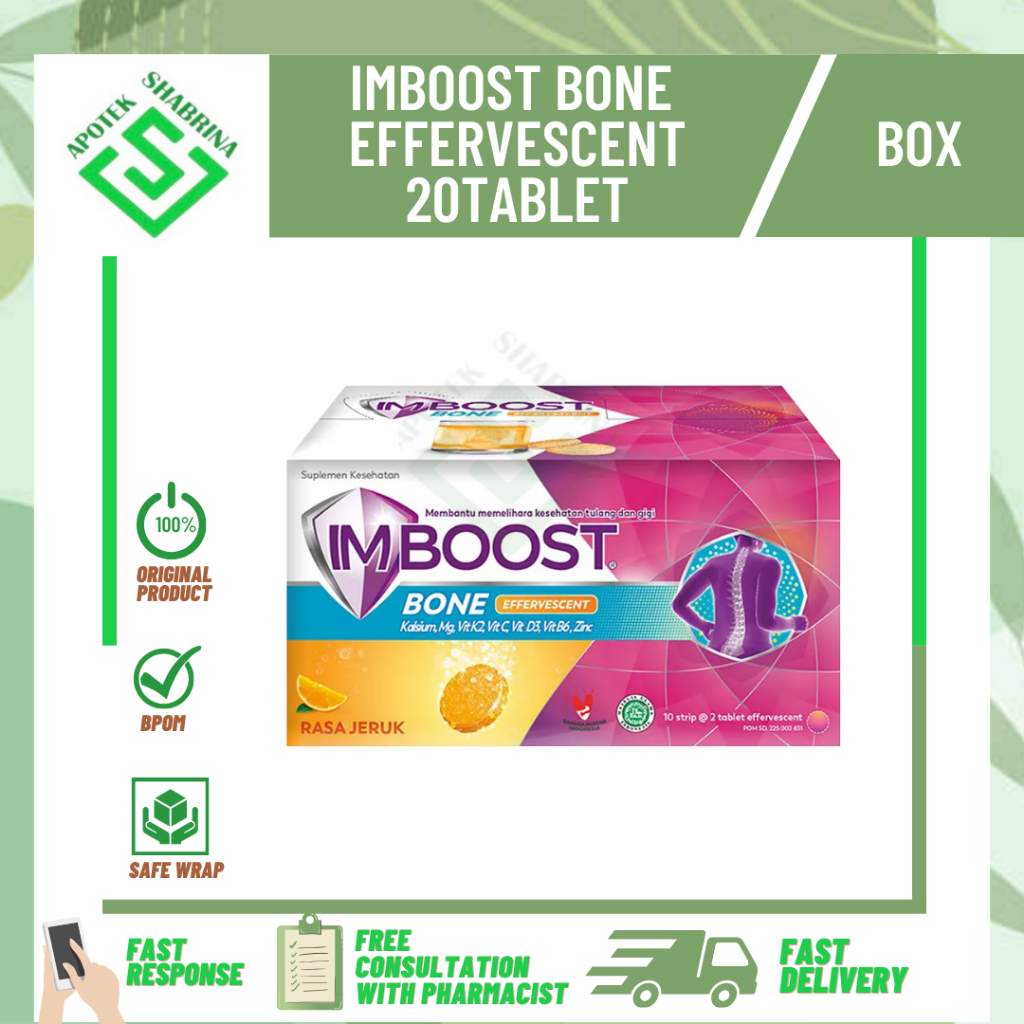 IMBOOST BONE Effervescent 2TABLET / TULANG DAN GIGI