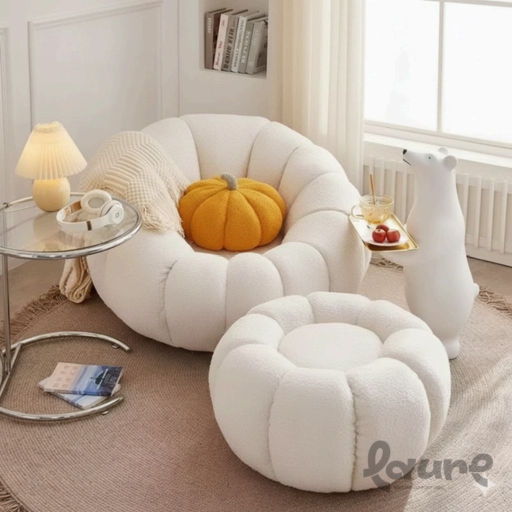MORA STOOL-SOFA MURAH SOFA AESTHETIC BUKAN 1 SET