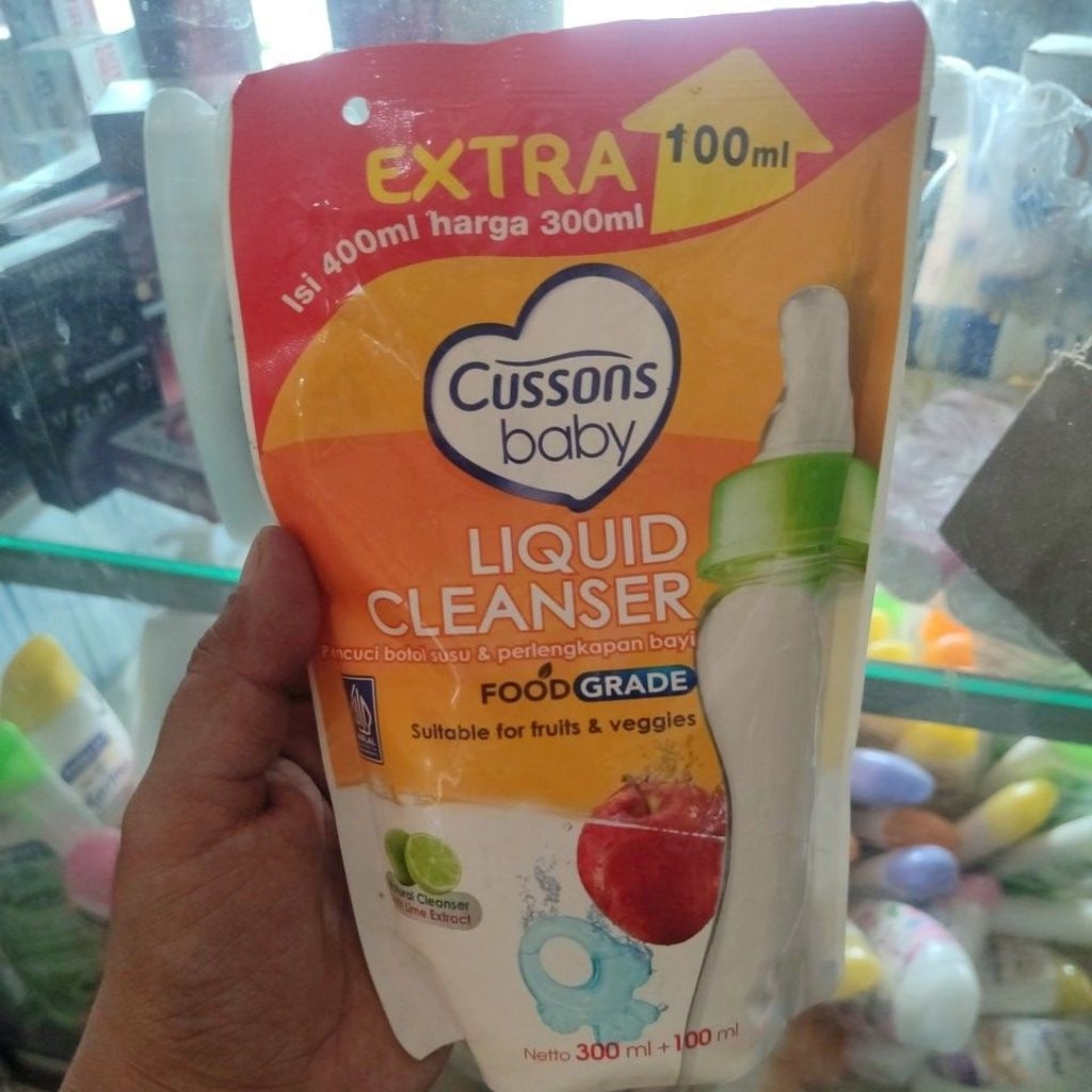 CUSSONS LIQUID CLEANSER BOTOL BAYI 300ML+100ML