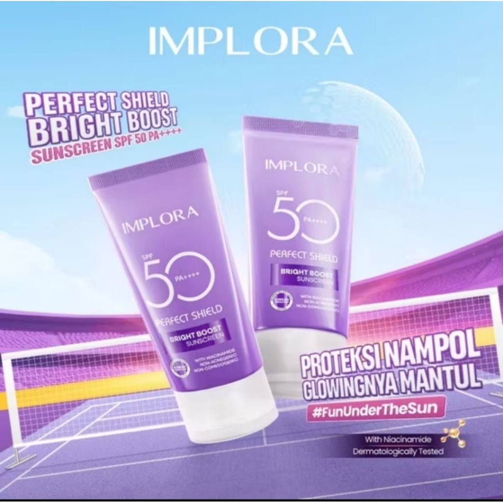 IMPLORA Perfect Shield Bright Boost Sunscreen Spf 50 PA+++