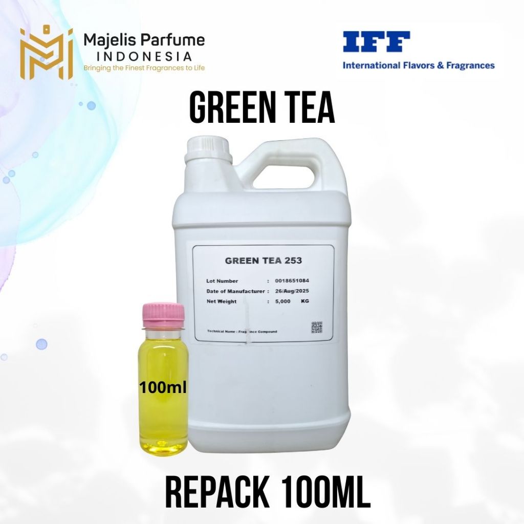 BIBIT PARFUM LAUNDRY GREEN TEA By IFF Repack 100ml