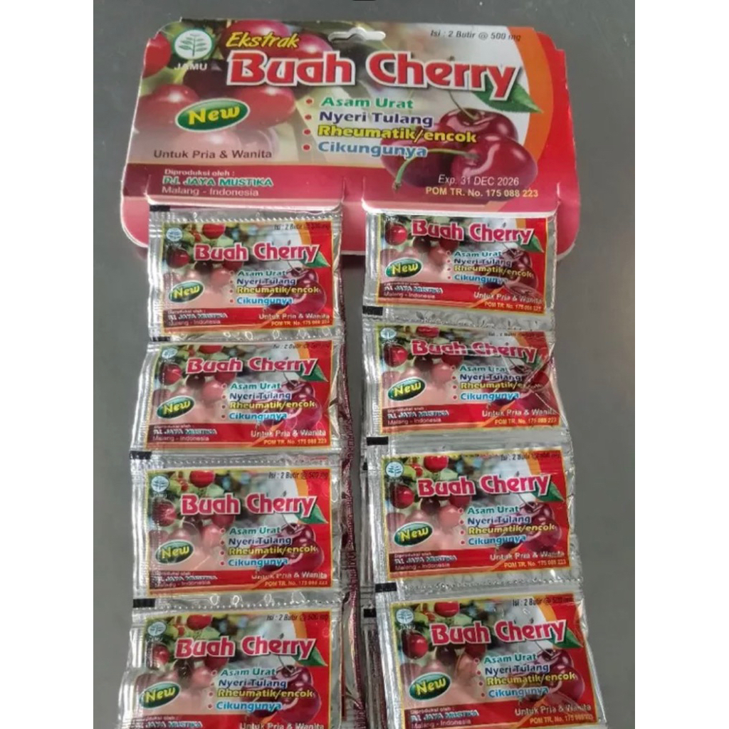 TABLET BUAH CHERRY RENCENG ORIGINAL