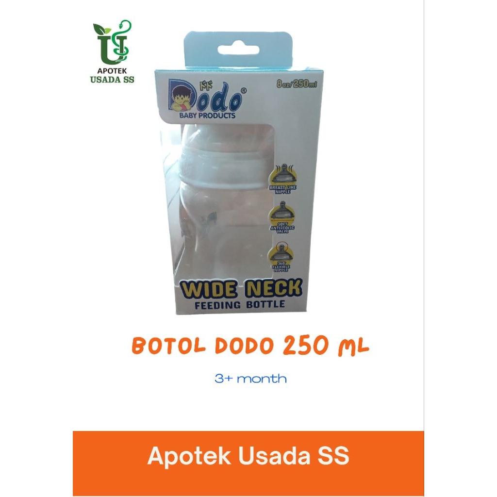BOTOL DODO WIDE NECK 250 ML