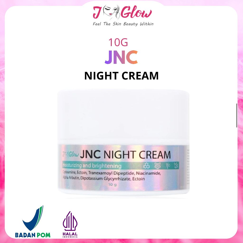Jglow Night Cream -  JNC BPOM - JNC BASIC - Whitening