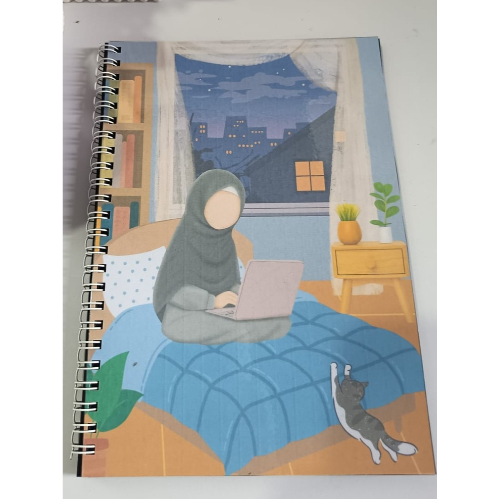 Notebook kertas hitam gambar 1